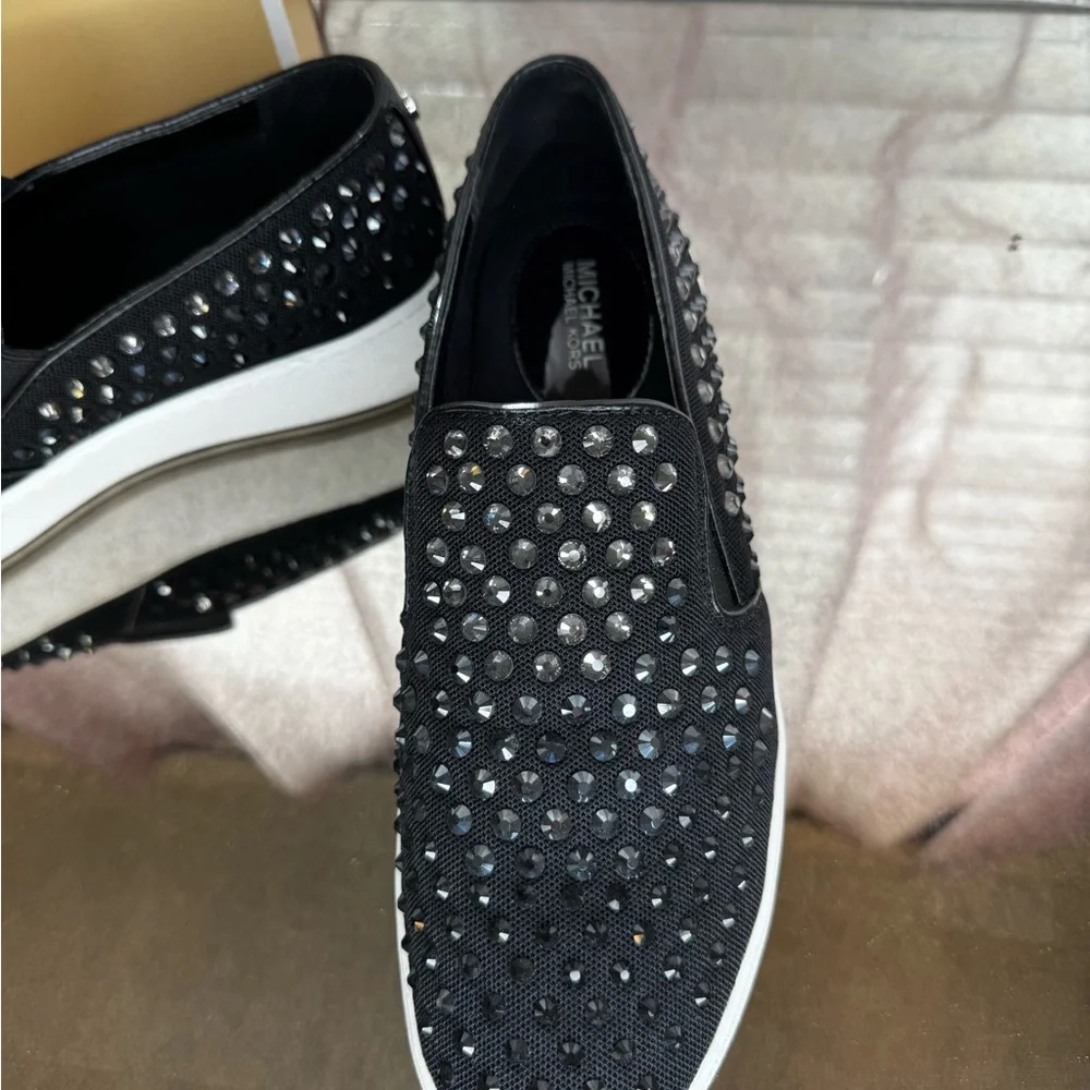 Michael Kors Black Slip-On Women’s Shoes - Picture 2 of 8